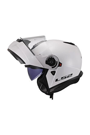 STROBE 2 BEYAZ Motorcu Kaskı