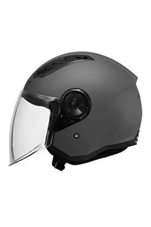 AIRFLOW 2 MAT TITANYUM ÇENE AÇIK MOTORCU KASKI