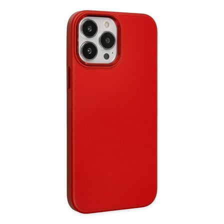 Apple iPhone 13 Pro Kılıf Asya Deri Silikon - Kırmızı