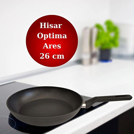 Hi sar Optima Ares Titanyum Destekli Ultra Dayanıklı Yapışmaz Yüzey Tava 26 cm