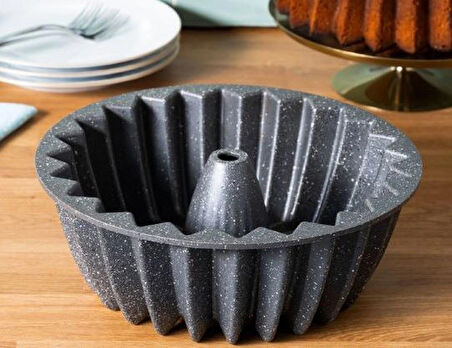 Emsan Yalın Alüminyum Döküm Gri Kek Kalıbı 26 Cm 