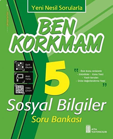 Ata 5.Sınıf Ben Korkmam Seti