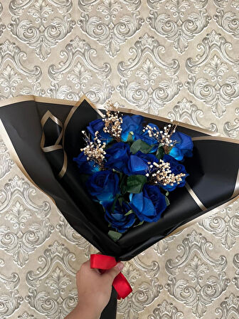 KAYZEN 10 LU MAVİ GÜL BUKETİ