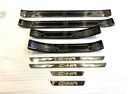 Toyota C-HR 2016-2019 Kapı Eşiği - Titanyum Siyah