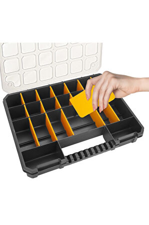Slim Organizer Takım Çantası Ayarlanabilir 23 Bölmeli Vida Kutusu