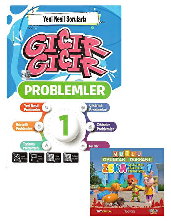 1.Sınıf Yeni Nesil Sorularla Gıcır Gıcır Problemler (Okulda-Evde-Tatilde)
