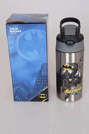 LİSANSLI BATMAN ÇELİK MATARA 500 ML 