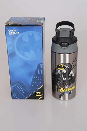 LİSANSLI BATMAN ÇELİK MATARA 500 ML 