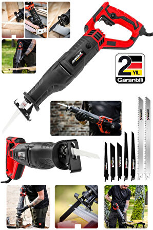 Elektrikli Tilki Kuyruğu 7 Bıçaklı 2800W Ahşap Metal Kemik Kesim Makinesi Devir Ayarlı Döner Başlık