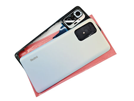 Tkgz Xiaomi Redmi NOTE 10 PRO (4G) KASA Arka Pil Batarya Kapağı BEYAZ