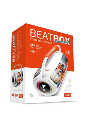 Powerway Beatbox Animals Papağan Led Işıklı Ses Bombası Usb Sd Aux Bluetooth Hoparlör 20W