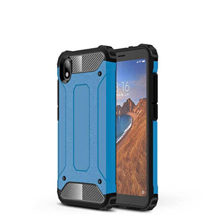 Xiaomi Redmi 7A Kılıf Armor Hybrid Zırh Silikon