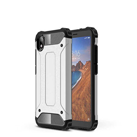 Xiaomi Redmi 7A Kılıf Armor Hybrid Zırh Silikon