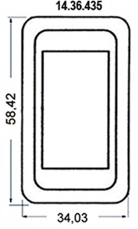 Switch Çerçevesi Plastik Tekli 1436430/431/432/433 Tekli