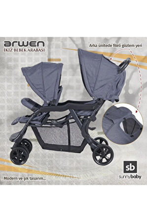 Arwen Arka Arkaya Ikiz Bebek Arabası 9032