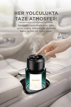 Araç İçi Aroma Difüzörü Hava Nemlendirici Yıldız Tavan Işıklı Şarjlı Oda ve Araba Kokusu TCF-02
