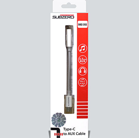 (TYPE-C) Kulaklık Aux 3.5mm Dönüştürücü Çevirici Subzero AD20