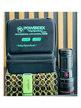 Powerdex Pd-10200 Profesyonel Avcı El Feneri 35w 3200 Lümen