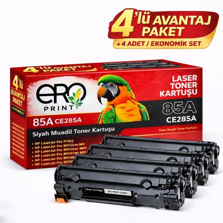 HP Laserjet Pro M1214 Muadil Toner - 4'lü Avantaj Paket