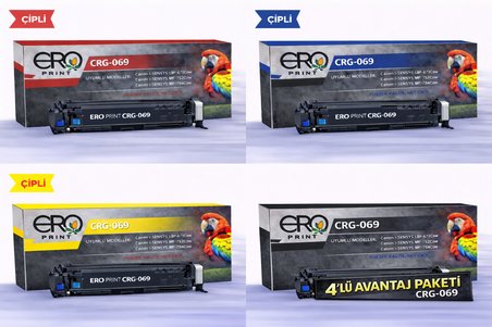 Canon i-SENSYS MF-754Cdw Standart Kapasite 4 Renk Set Çipli Muadil Toner