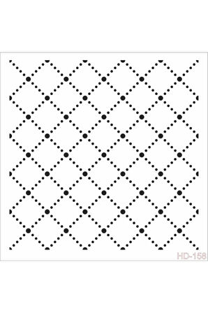 Hd158 Home Dekor Stencil 45x45