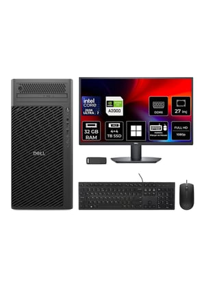 Pro Max T2 Core Ultra 7 265K RTX 2000 Ada 16GB 32GB RAM 4TB SSD + 4TB SSD 27" FHD Win11 Home FCT22507P791 Masaüstü İş İstasyonu + PER4 USB Bellek