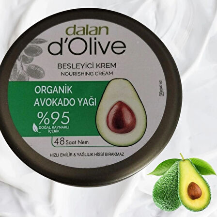  Dal an D Olive Organik Avokado Yağı Besleyici Krem 250 Ml