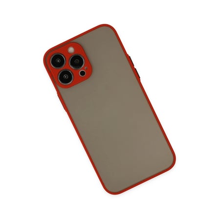 Apple İphone 14 Pro Max Kılıf Montreal Silikon Kapak - Kırmızı