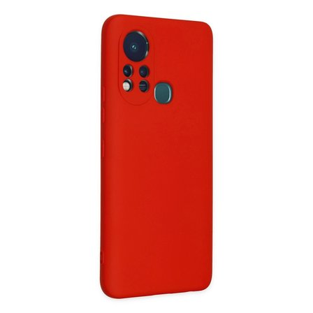 İnfinix Hot 11s Kılıf Nano İçi Kadife Silikon - Kırmızı