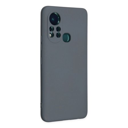 İnfinix Hot 11s Kılıf Nano İçi Kadife Silikon - Gri