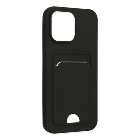 Apple İphone 14 Pro Kılıf Kelvin Kartvizitli Silikon - Siyah