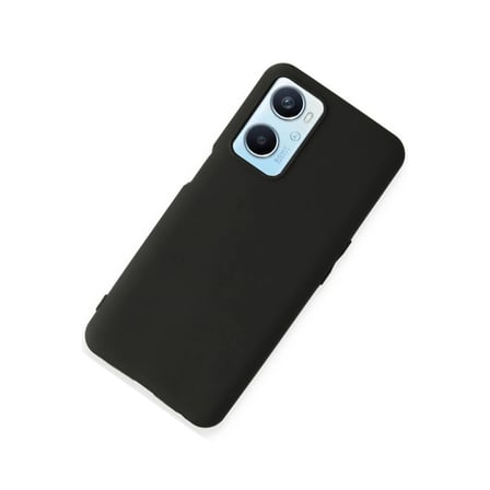 Oppo A96 Kılıf First Silikon - Siyah