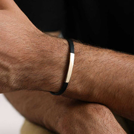 Plaka Rubber Erkek Bileklik