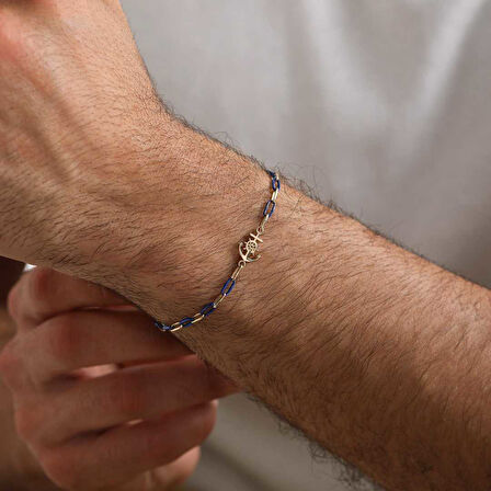 Çapalı Ataç Zincir Erkek Bileklik