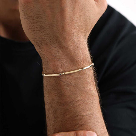 Parçalı Plaka Erkek Bileklik