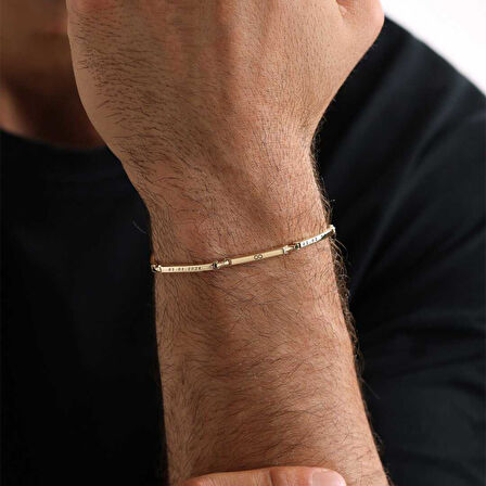 Parçalı Plaka Erkek Bileklik