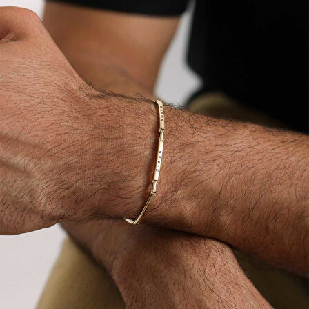 Parçalı Plaka Erkek Bileklik