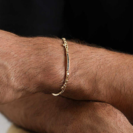 Şerit Taşlı Erkek Bileklik