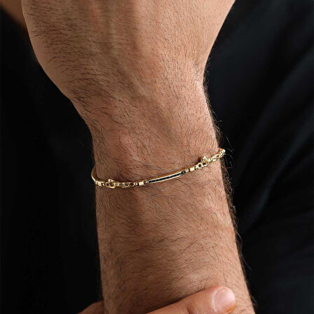 Şerit Taşlı Erkek Bileklik