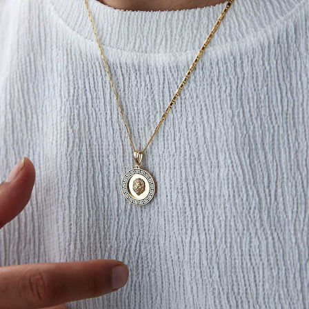 Greek Aslan Erkek Kolye