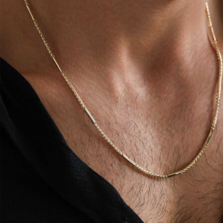 Parçalı Motifli Erkek Zincir