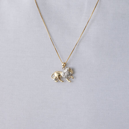 Minimal Aslan Erkek Kolye