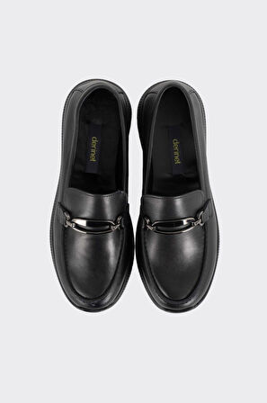 Günlük Hakiki Deri Kadın Tokalı Casual Ayakkabı