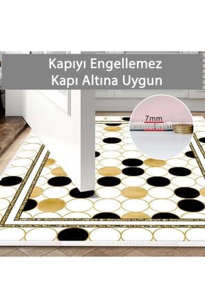 Banyo Paspası, Yumuşak Banyo Halısı, Kaymaz Dot Tabanlı, Yıkanabilir - 60x100