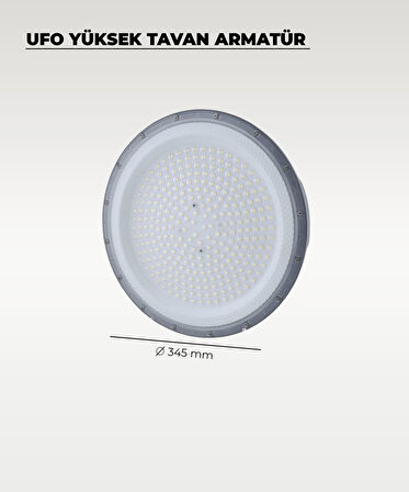 Yüksek Tavan Ufo Armatür 200W - 6500K Beyaz Işık