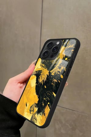 Apple iPhone 11 Pro Uyumlu Kartal Tasarımlı Parlak Silikon Kılıf