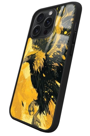 Apple iPhone 11 Pro Uyumlu Kartal Tasarımlı Parlak Silikon Kılıf