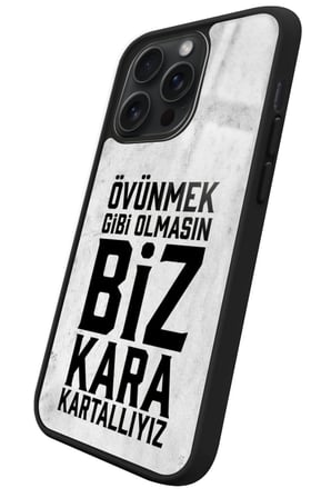 Apple iPhone 14 Pro Uyumlu Taraftar Sözü Yazılı Parlak Silikon Kılıf