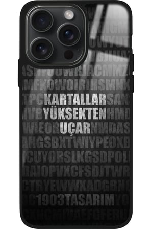 Apple iPhone 15 Pro Max Uyumlu Taraftar Sözü Yazılı Parlak Silikon Kılıf
