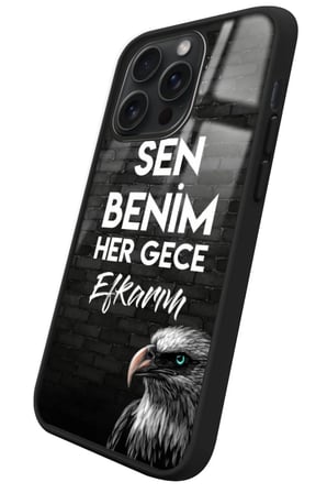 Apple iPhone 16 Pro Uyumlu Taraftar Sözü Yazılı Parlak Silikon Kılıf